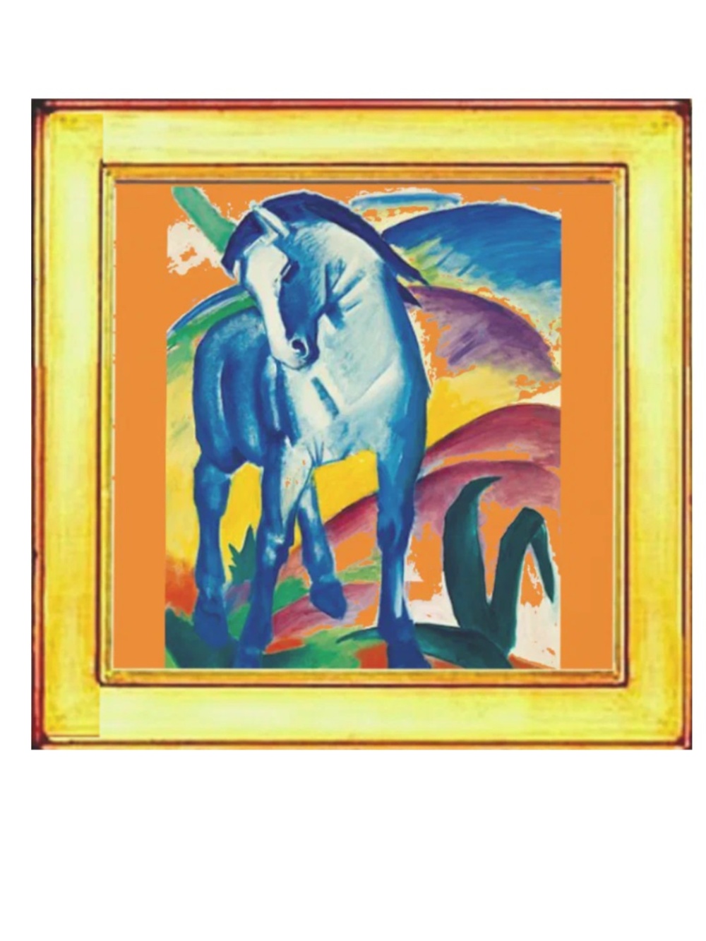 Franz Marc, The Blue Horse Painting Masterpiece Art Magnet Gift 2"